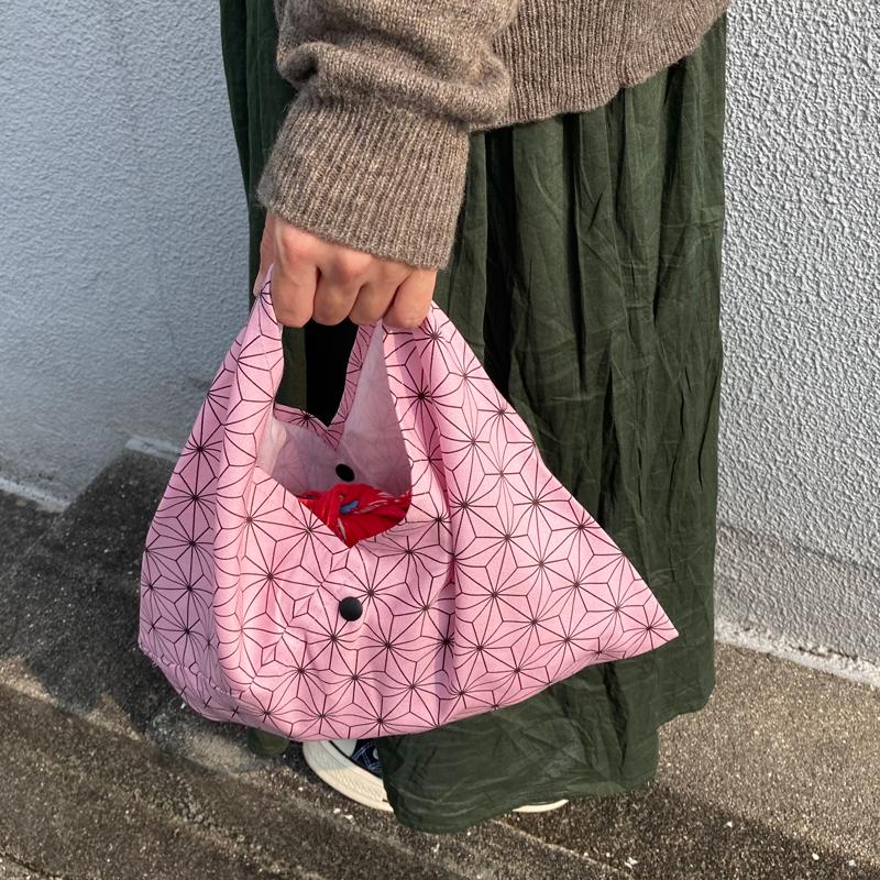 新春セール お弁当袋 日本製 鬼滅の刃風 あずま袋 エコバッグ 全2色