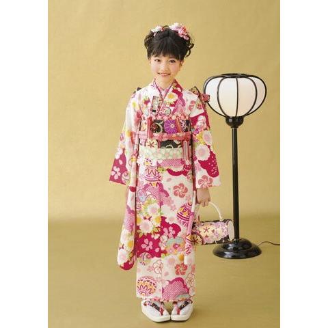 レンタル 七五三 7歳 女の子 着物 式部浪漫 四つ身 着物セット フル