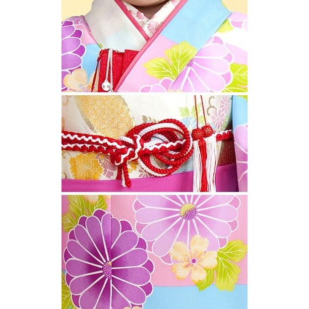 七五三 着物 女の子 レンタル 7歳 着物セット フルセット ピンク 赤