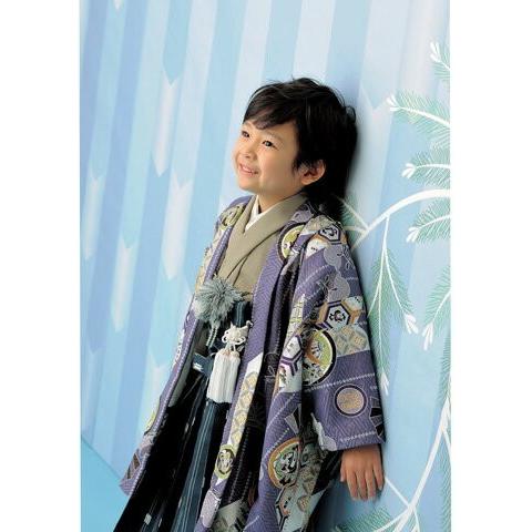 七五三 着物 3歳 レンタル 男の子 羽織袴 フルセット 着物セット