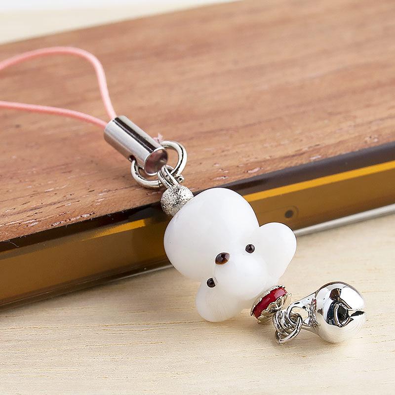 ぷち犬 ストラップ 01（プードル）」プードル グッズ 携帯ストラップ