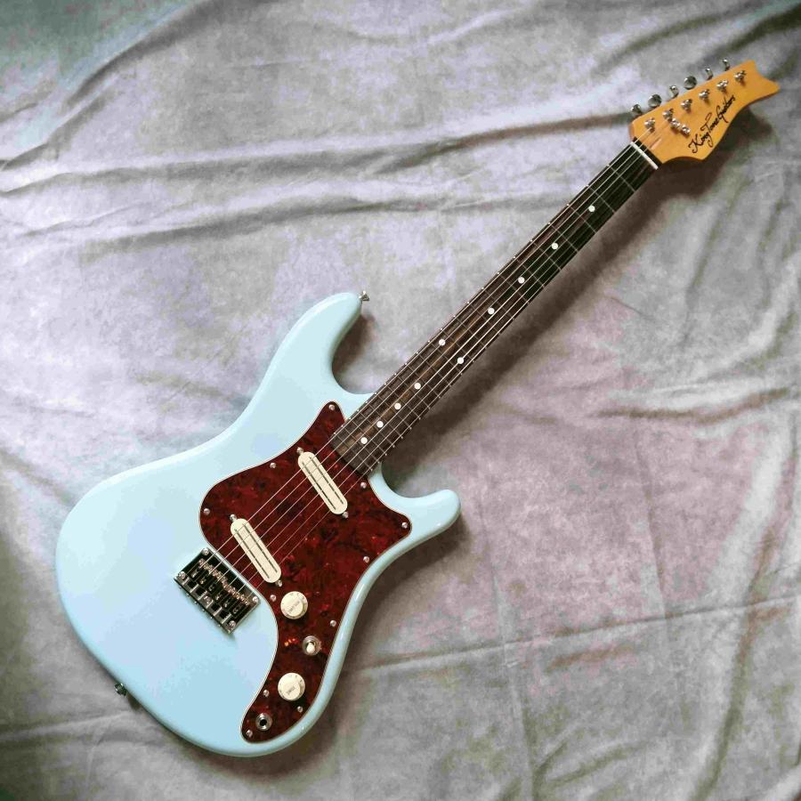 国産ショートスケールエレキギター キングトーンSTS1Eダフネブルー