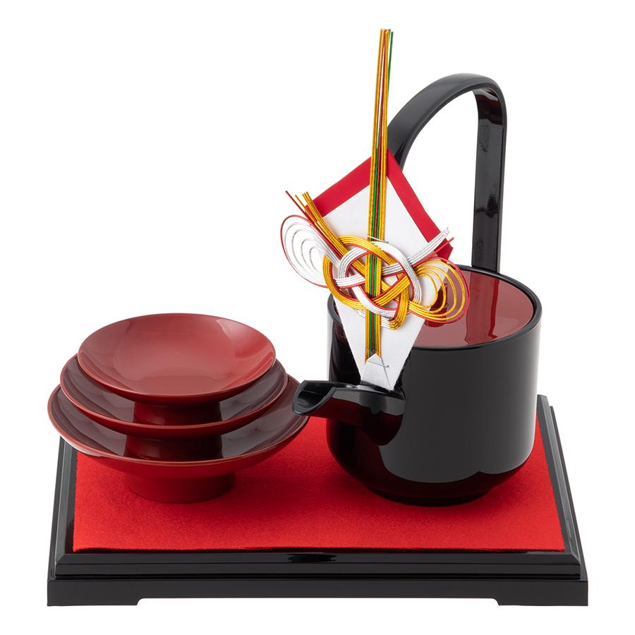 屠蘇器 お屠蘇 揃 盃 銚子 飾り台 お屠蘇飾り 銚子飾り セット 山中