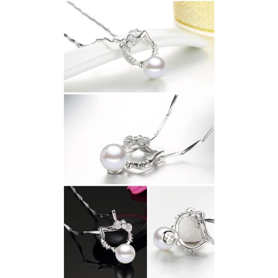 ネックレス Kitty キティ シルバー925 プラチナ仕上げ ミラーボール