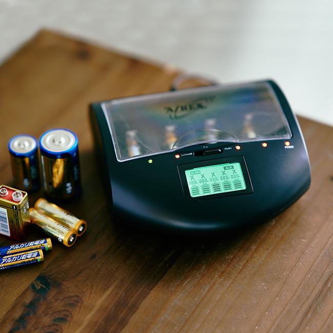 AZREX マルチ チャージャーV2(電池 充電 チャージ 乾電池 単一 単二 単