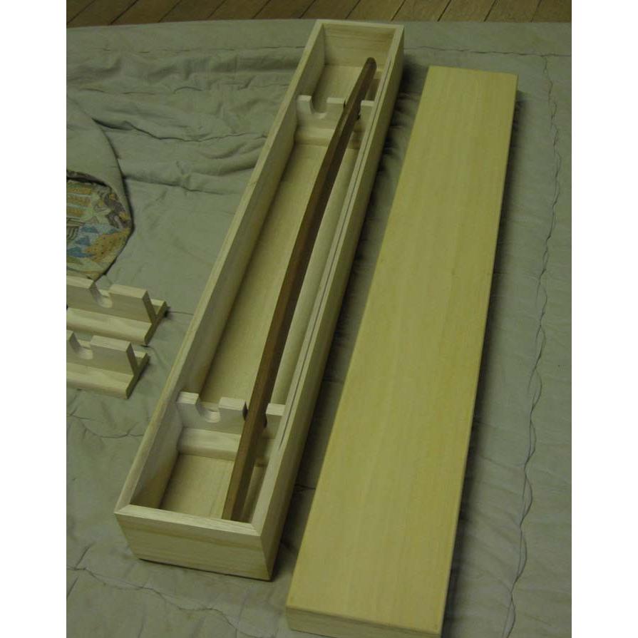 日本刀 刀 白鞘 刀箱 木製 総桐刀箱・2振り用 製造直売 商品番号k