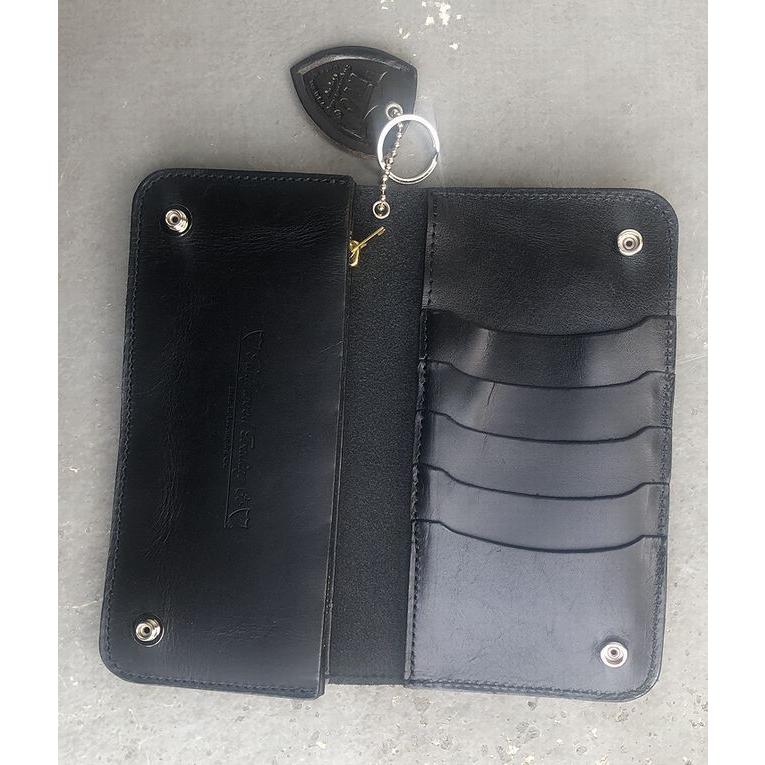 HTC #125TQ フローラル ターコイズ スタッズウォレット 長財布 ロング