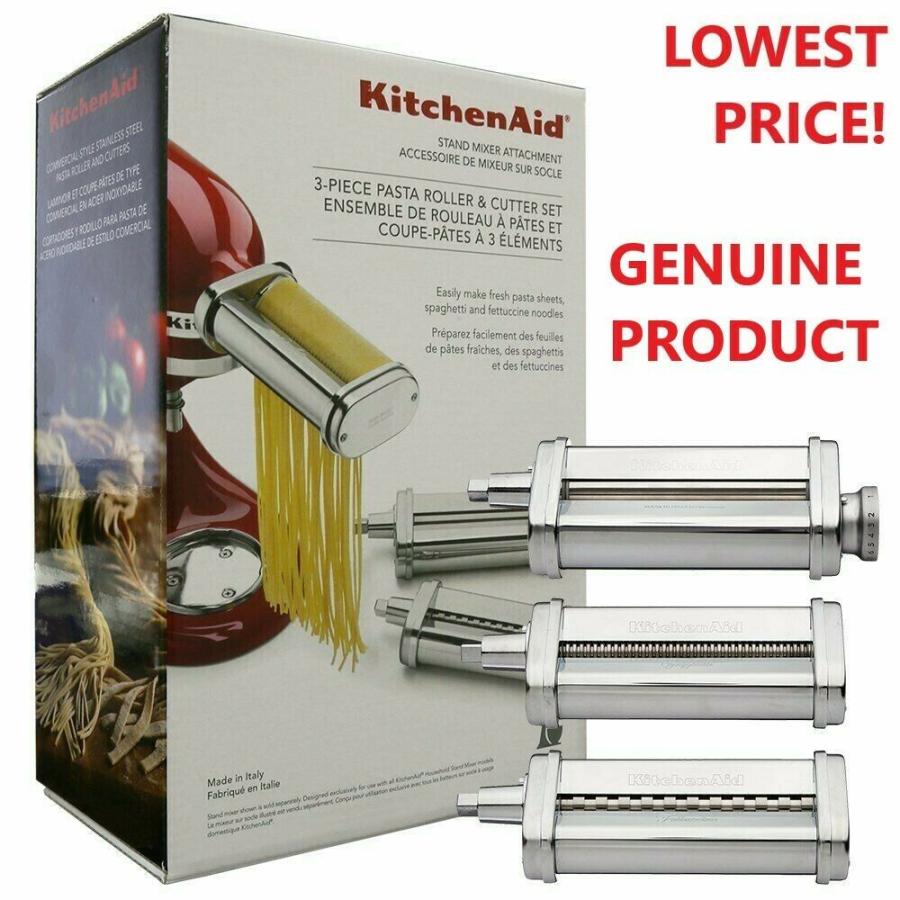純正 KitchenAid 3-Piece キッチンエイド パスタローラー&カッター