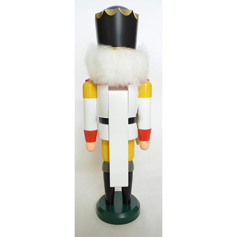 DREGENO SEIFFENER VOLKSKUNST EG くるみ割り人形 王様 白 39cm ドイツ