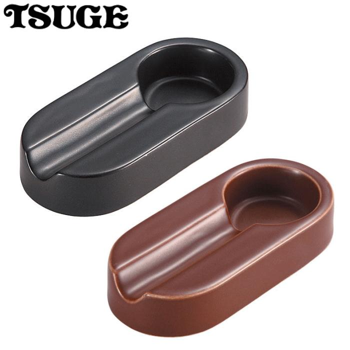 葉巻用灰皿 イースター シガーアシュトレイ 全2色 陶製 シガー灰皿 黒