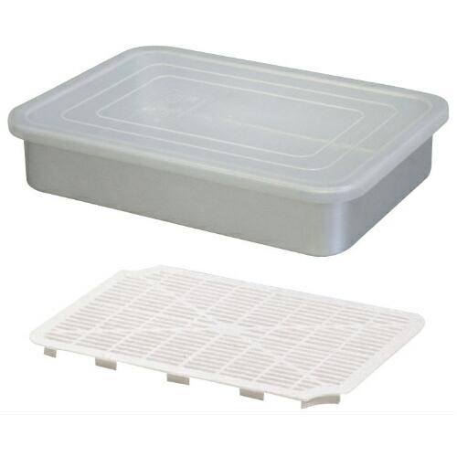 アカオアルミ /即納/ PP蓋付バット 小 アルミ バット 保存容器 / 冷凍