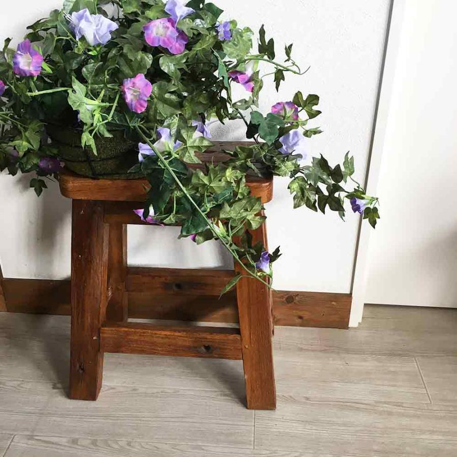 木製 スツール 古木 チェア 椅子 イス いす レトロ 置台 花台
