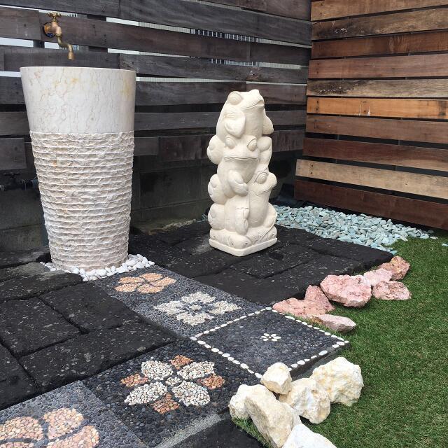 在庫限り】 踏み石 ステップストーン 飛び石 角型 40cm 厚み5cm 置く