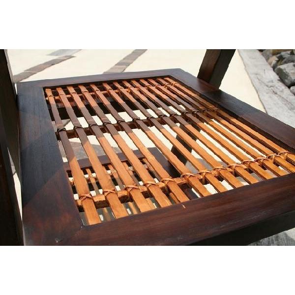 アジアン家具 2段ラック チーク バンブー バリ島 オリジナル バリ島