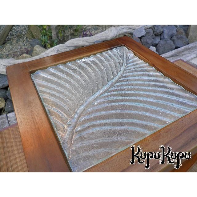 バリ島製 チークチェスト オリジナル デザインガラス入り アジアン家具