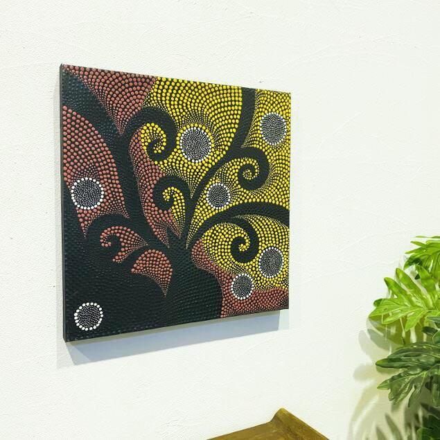 バリ絵画 ドットアート 50×50cm アートパネル バリ島 バリ雑貨