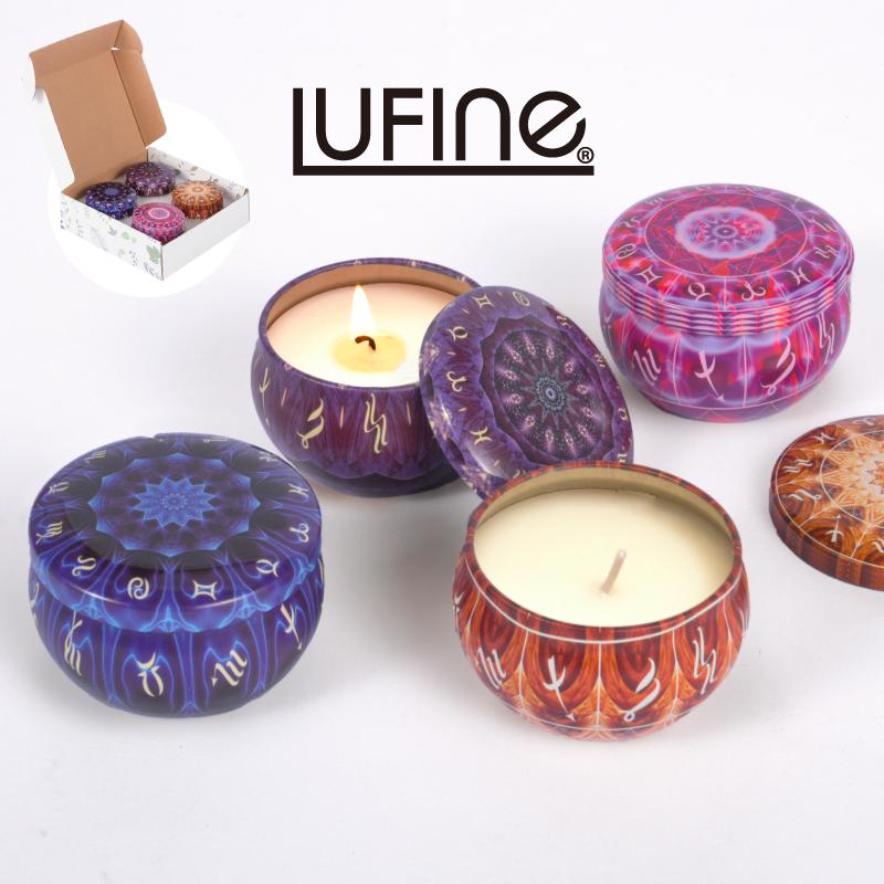 大河商事 アロマキャンドル 4種セット 缶入り ギフトボックス入り