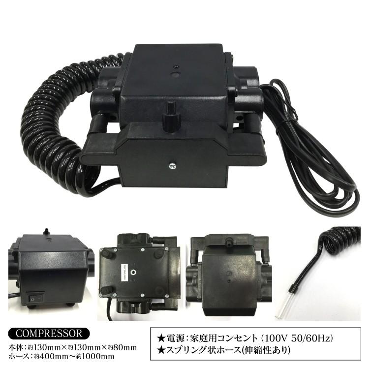 エアブラシ ＋ コンプレッサー セット 0.2mm エアーブラシ フィギュア