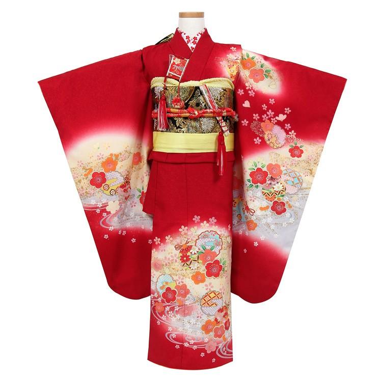 七五三 着物 7歳 レンタル フルセット 女の子 箱迫セット 着物レンタル