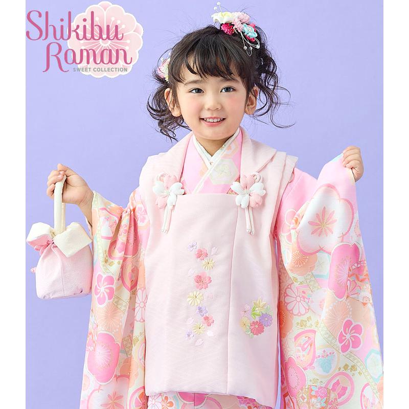 七五三 着物 3歳 女の子 被布セット 式部浪漫 ブランド 梅の香29