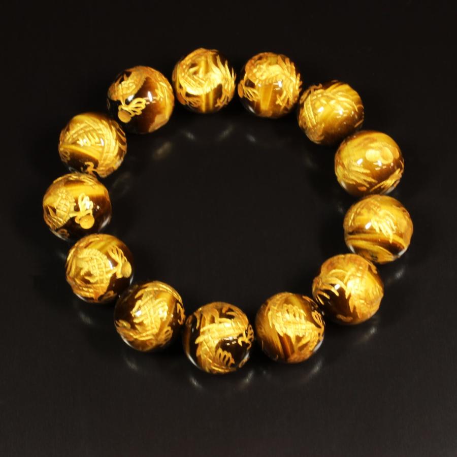 最強の金運 / 合格祈願 を引き寄せる数珠 16ミリ 風水神 皇帝龍