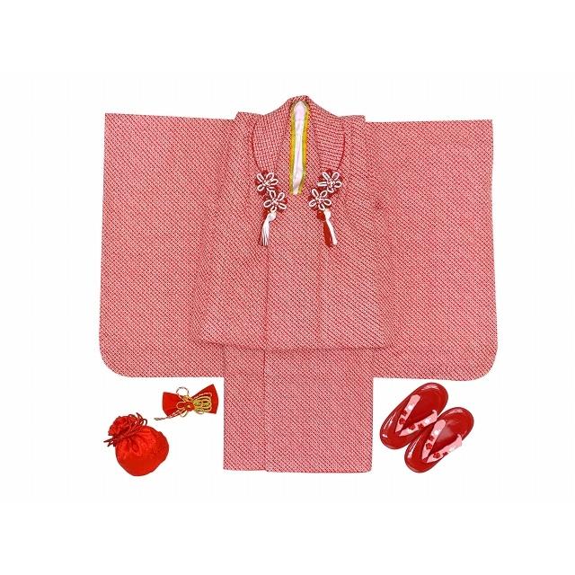 京都室町st. 七五三 着物 3歳 フルセット 女の子 正絹 日本製 総絞りの