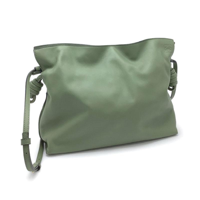 LOEWE ロエベ フラメンコクラッチ ミディアム ナパカーフ グリーン