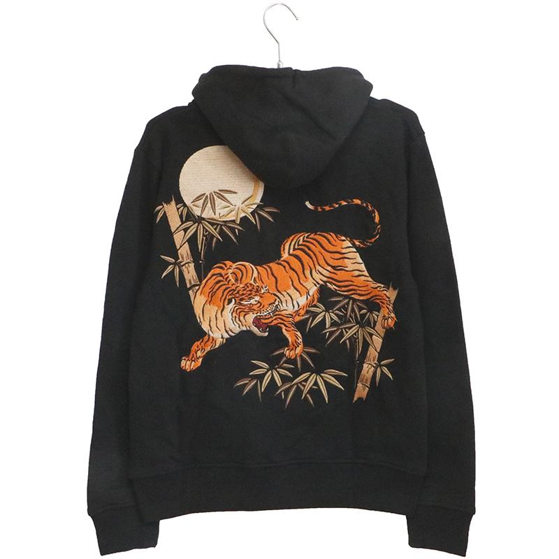 古都古都 ことこと 竹虎 柄 長袖 パーカー KTPK-001 和柄 長袖