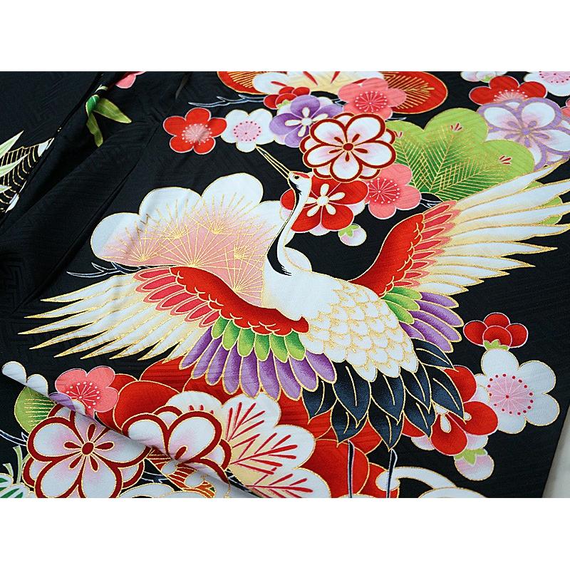 京都瑠璃雛菊 高級正絹 七五三 着物 7歳 フルセット 購入 四つ身 7歳