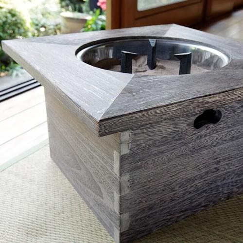 角火鉢 桐 きり 手作り 国産 囲炉裏 ひばち テーブル インテリア