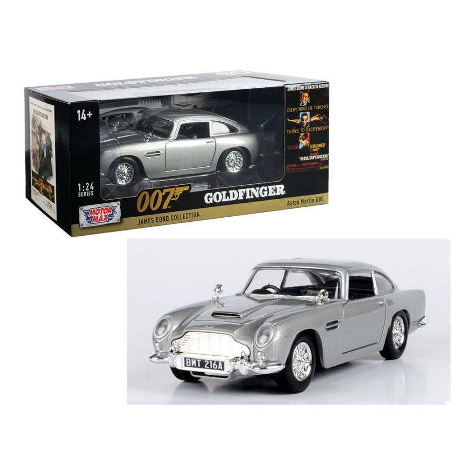 ミニカー 007 アストンマーチン DB5 1/24 AUTOWORLD ゴールド