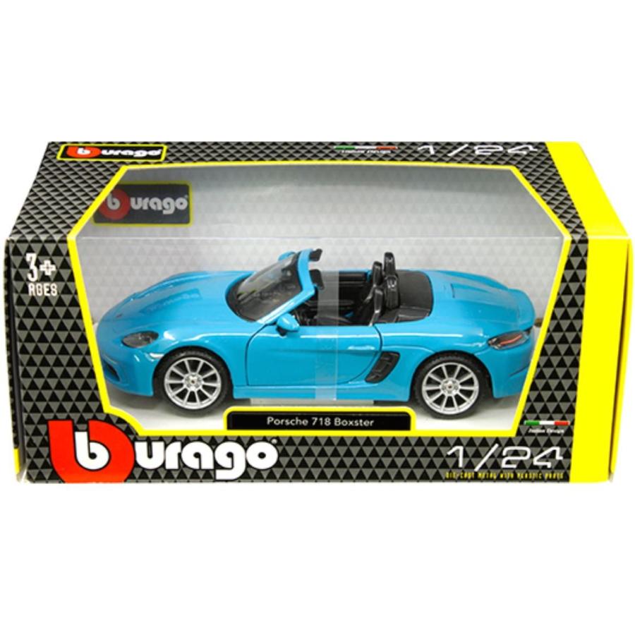 ミニカー ブラゴ 1/24 ポルシェ 718 ボクスター 青色 予約商品