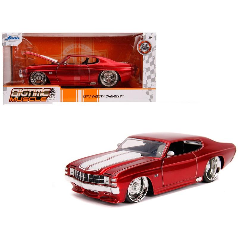 ミニカー 1/24 JadaTOYS 1971 シボレー・シェベル SS 赤 予約商品