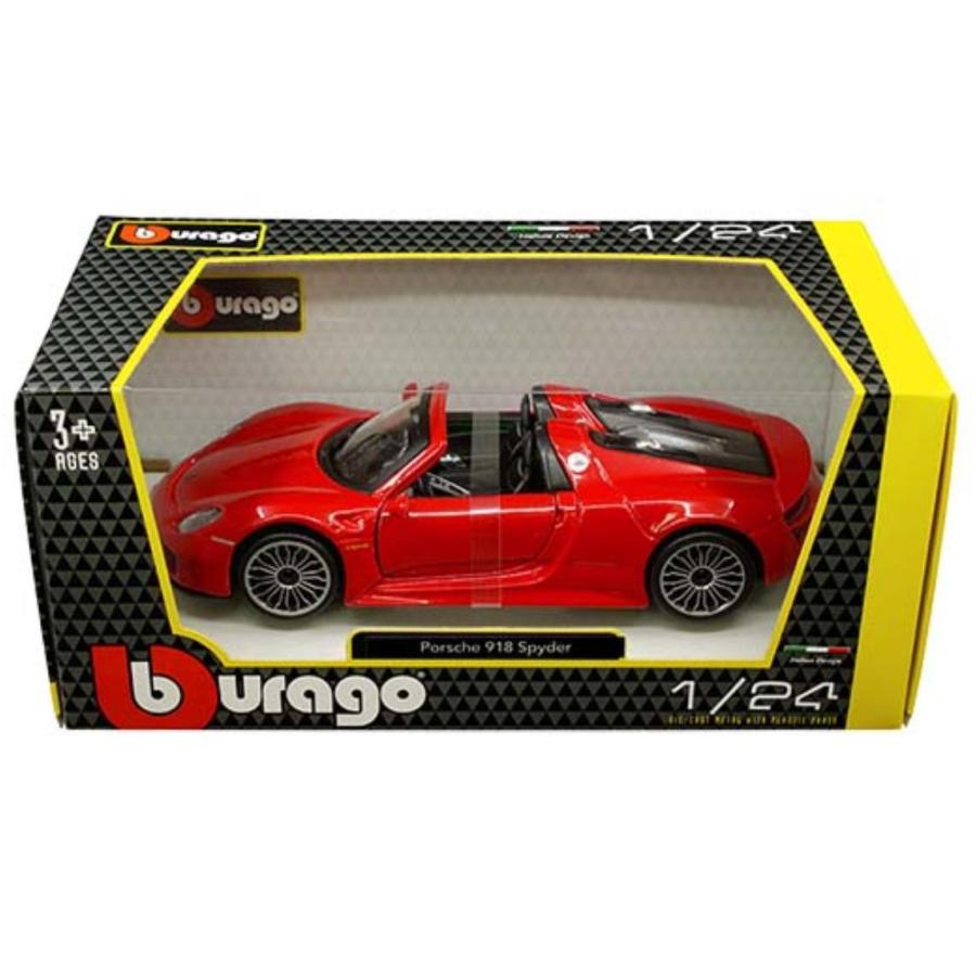ミニカー ポルシェ 918 スパイダー 赤 1/24 ブラゴ Porsche 918 Spyder