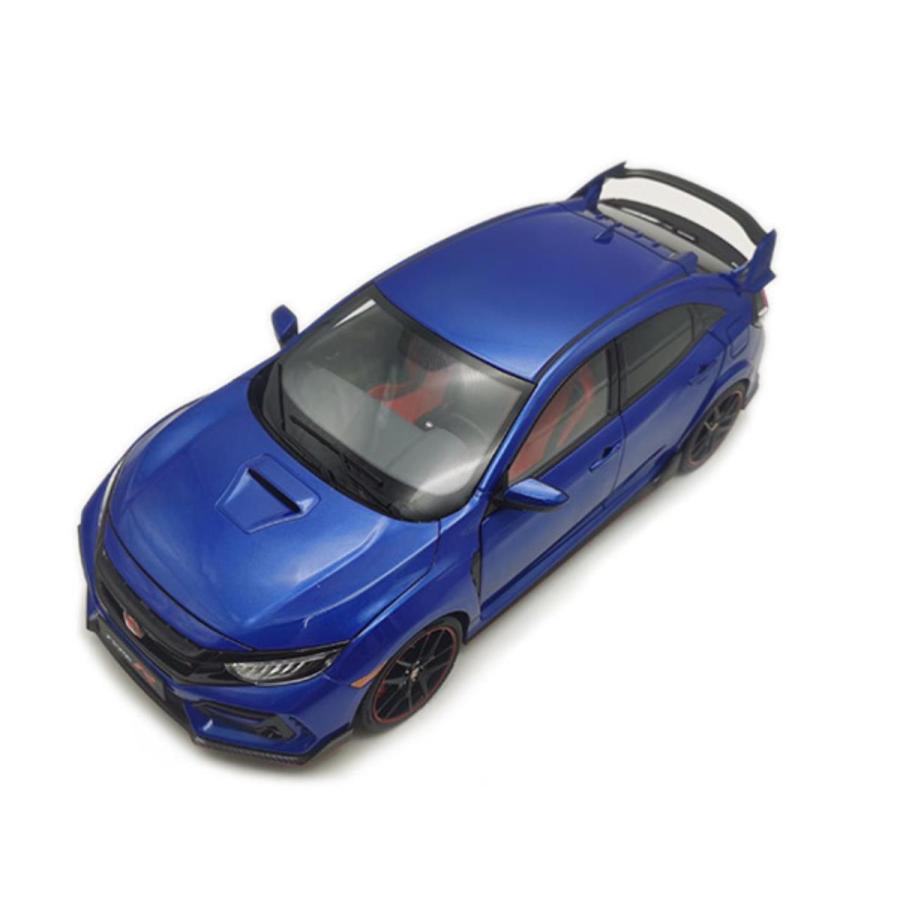ミニカー 1/18 ホンダ・シビック タイプR FK8 青色 LCD TYPE R CIVIC