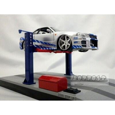 電動、上下可動します 1/24スケール用 電動カーリフト ジオラマ