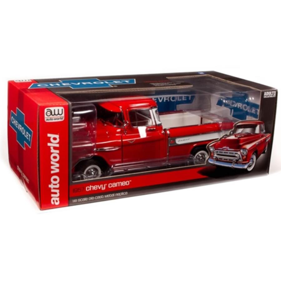 ミニカー 1/18 AUTOWORLD 1957 シェビー カメオ ステップサイド