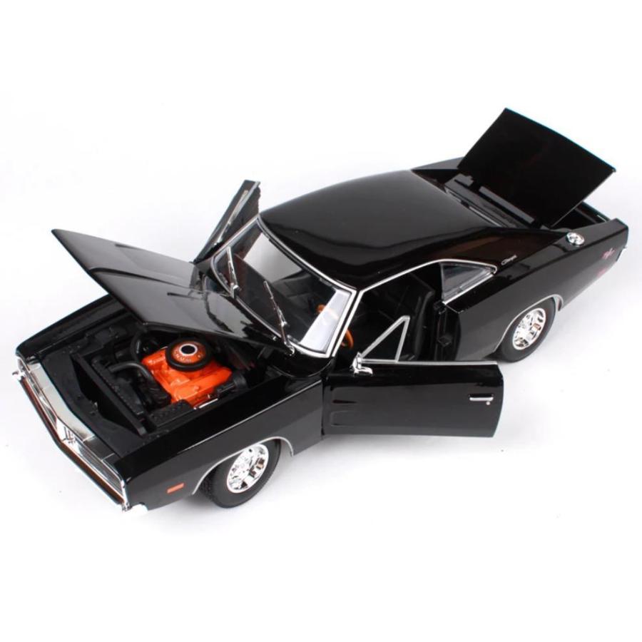 ミニカー 1/18 maisto 1969 ダッジチャージャー 黒 1969 Dodge Charger