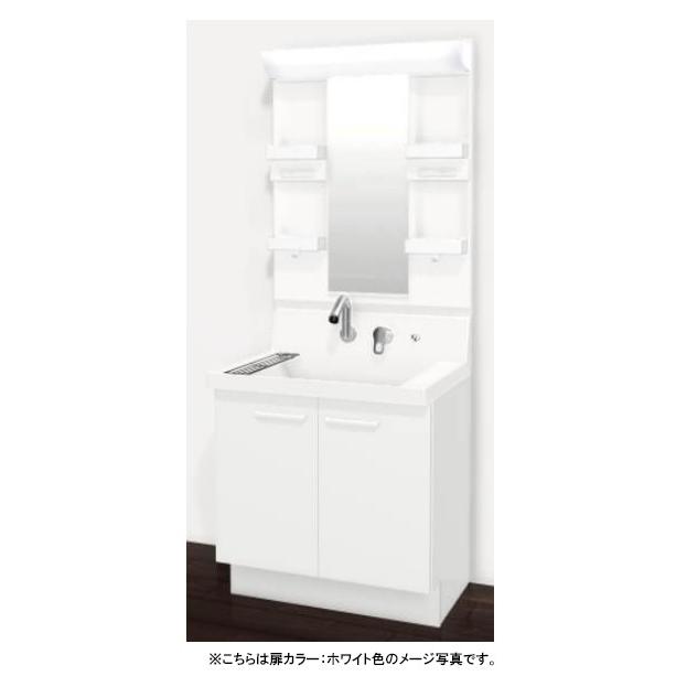 LIXIL(リクシル) INAX 洗面化粧台 ピアラ 間口750mm 開き扉タイプ 一面