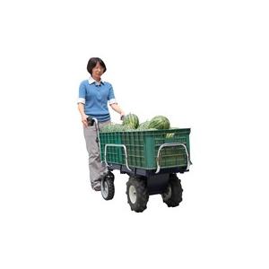 エコ電動4輪運搬車 バッテリー式 スリムタイプ エアー入りラグタイヤ