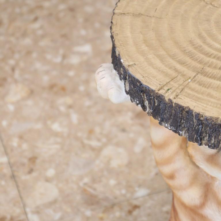 サイドテーブル ネコ マンチカン トラ アニマル 動物 ソファ横 ポップ