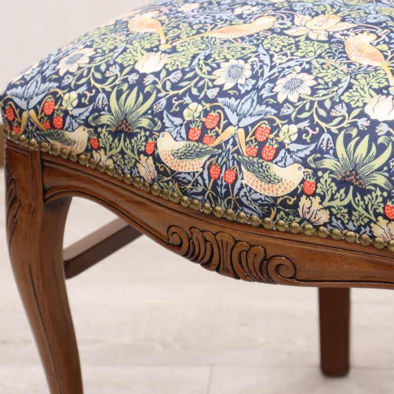 4脚セット イタリア ダイニングチェア いちご泥棒 木製 完成品 イス