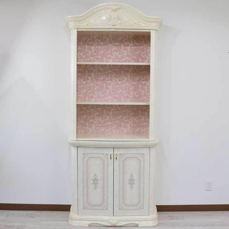 サルタレッリ アマルフィ 2ドア オープンキャビネット アイボリー