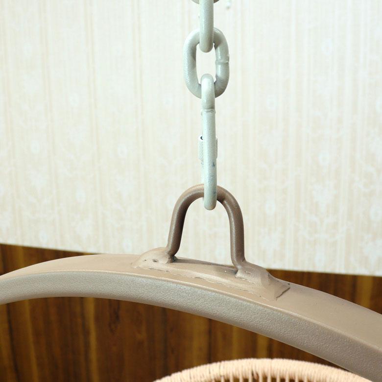 ハンギングチェア ホワイト クッション付き スイングチェア ハンモック