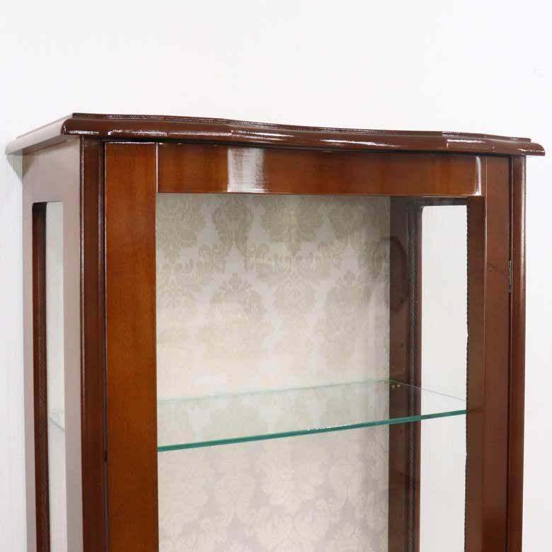 キャビネット 木製 170cm キュリオケース 象嵌 ロココ調 イタリア 家具