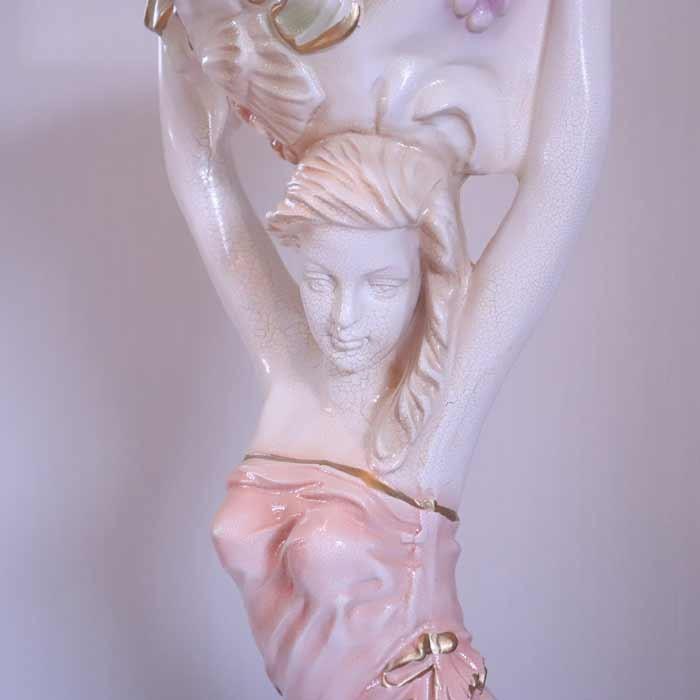 ロココ調 ヴィーナス像 プランター スタチュー クラック仕上げ 白家具