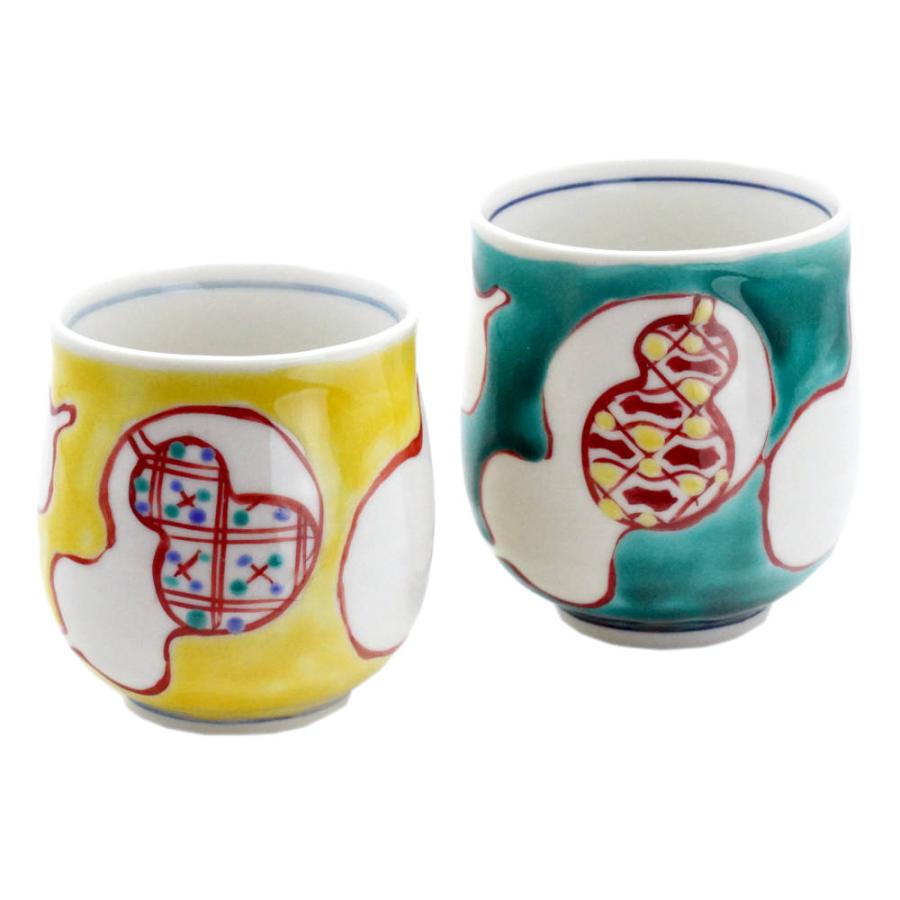 九谷焼 組湯呑み（夫婦湯呑）色絵瓢箪 : 北山堂 - 通販 - Yahoo