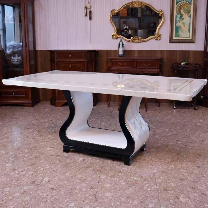 大理石 ダイニングテーブルセット 5点セット 180cm 長方形 4人用