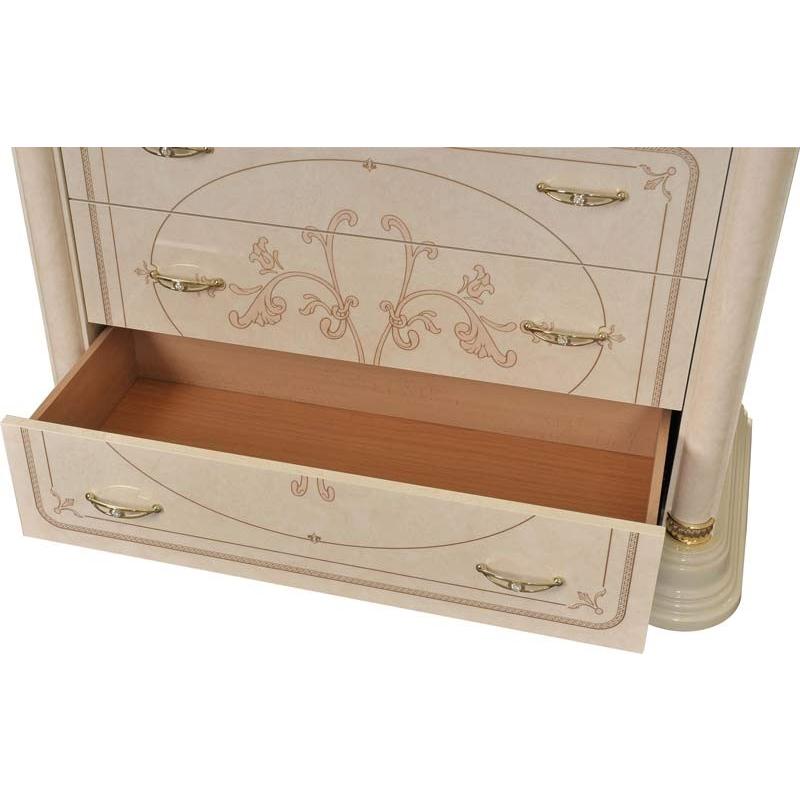 サルタレッリ フローレンス 4段チェストLL アイボリー チェスト タンス