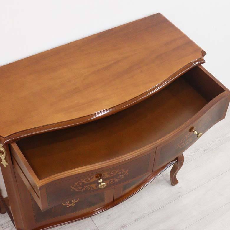 イタリア サイドボード 猫脚 象嵌 4303 DOGI 完成品 送料無料 高級家具